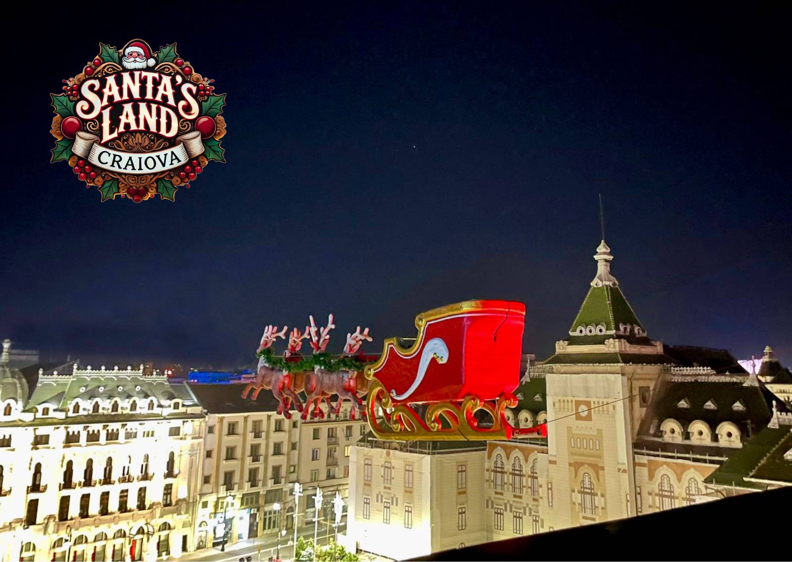 La Craiova se pregătește cel mai mare târg de Crăciun din Europa, cu un concept unic Flying Santa