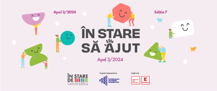 FDSC lansează un nou apel de proiecte în programul „În Stare de Bine”, finanțat de Kaufland România