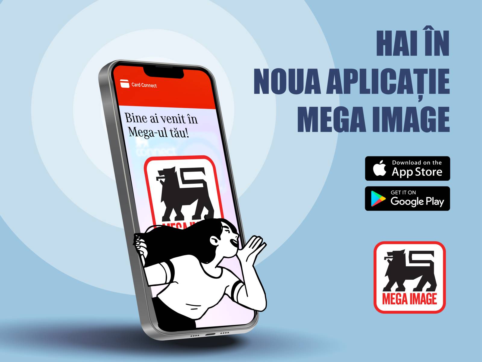 Noua aplicație Mega Image va unifica experiența în toate magazinele