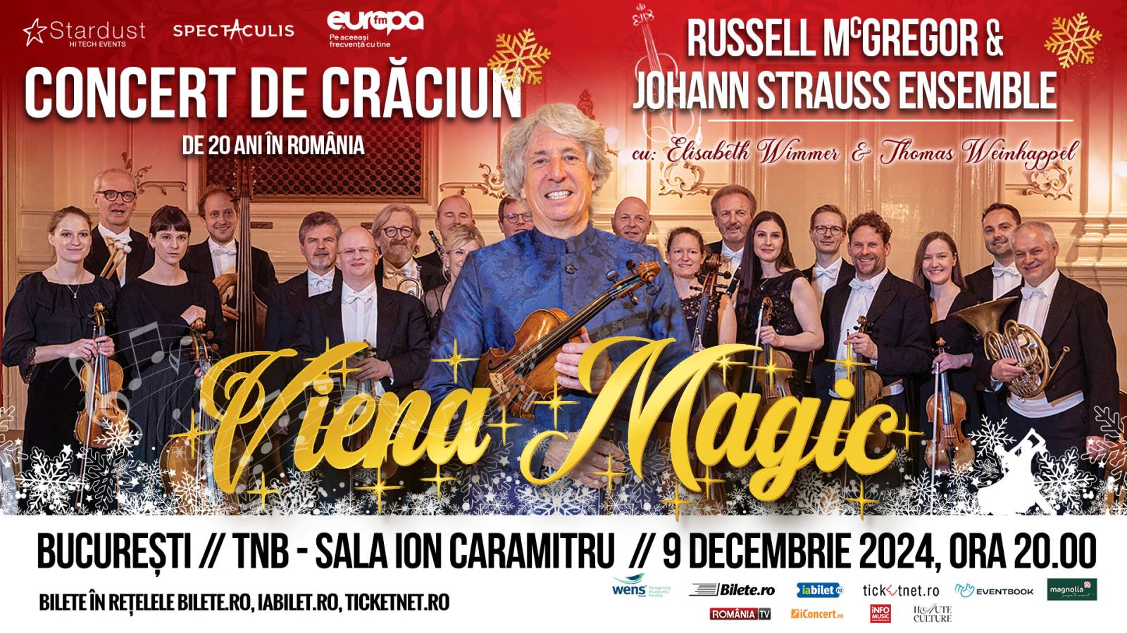 Johann Strauss Ensemble în concert la Teatrul Național București: „Viena Magic” – un regal muzical d...