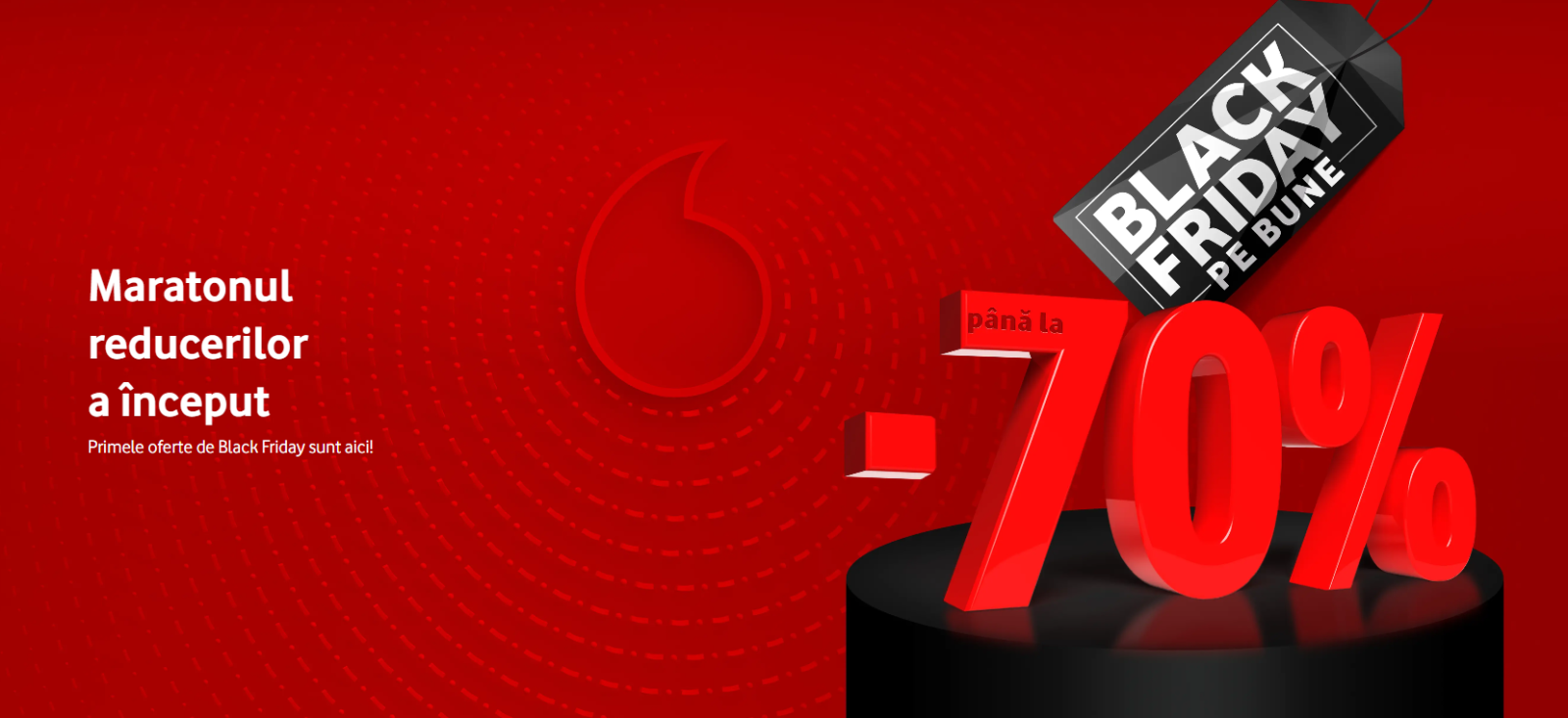 Black Friday la Vodafone. Reduceri de până la 70%