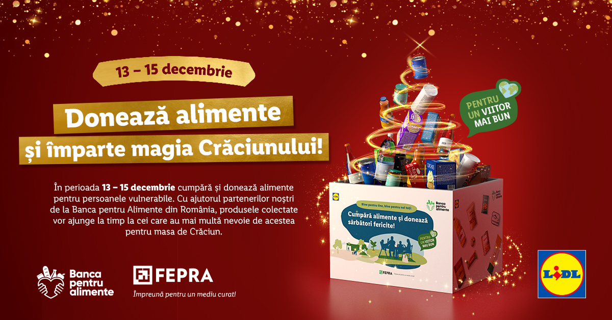 Lidl România invită clienții la cea de-a unsprezecea colectă de alimente