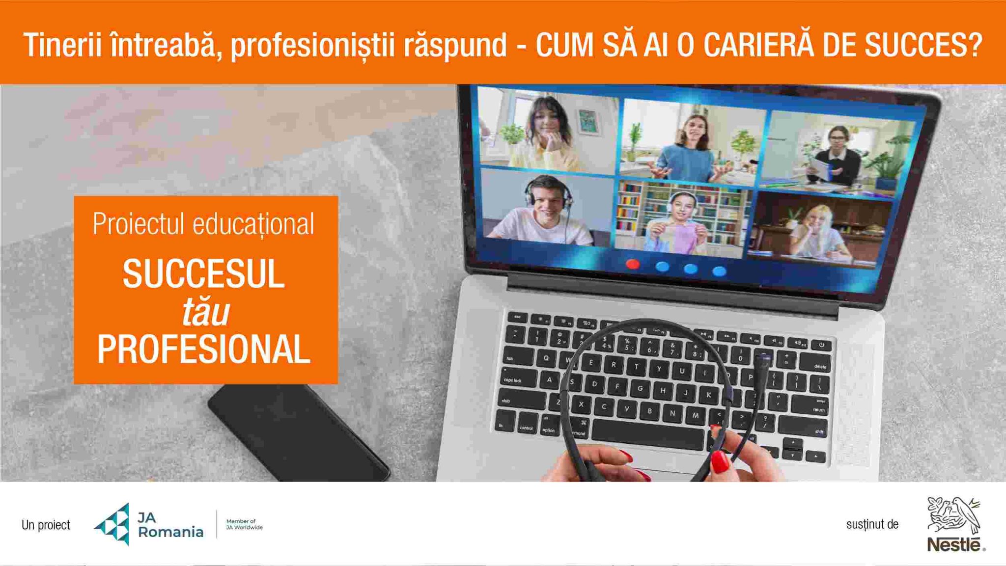 Carieră de succes prin programul de dezvoltare  creat de Junior Achievement România și Nestlé Români...