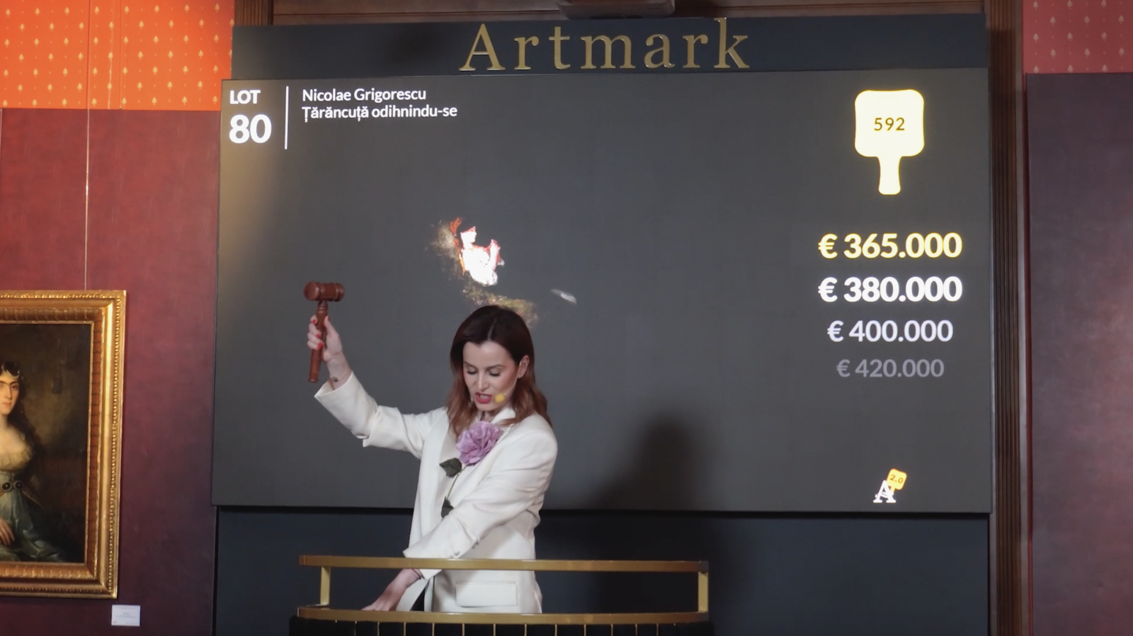 Nou record pe piața de artă: 365.000 de euro pentru un tablou de Nou record pe piața de artă: 365.000 de euro pentru un tablou de