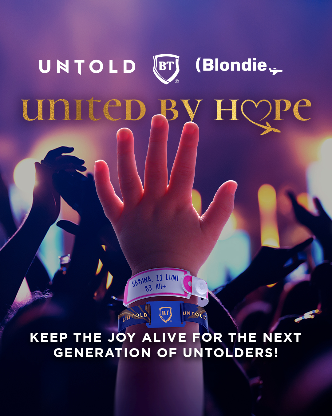 UNTOLD și Banca Transilvania lansează campania United by hope, în sprijinul Asociației Blondie