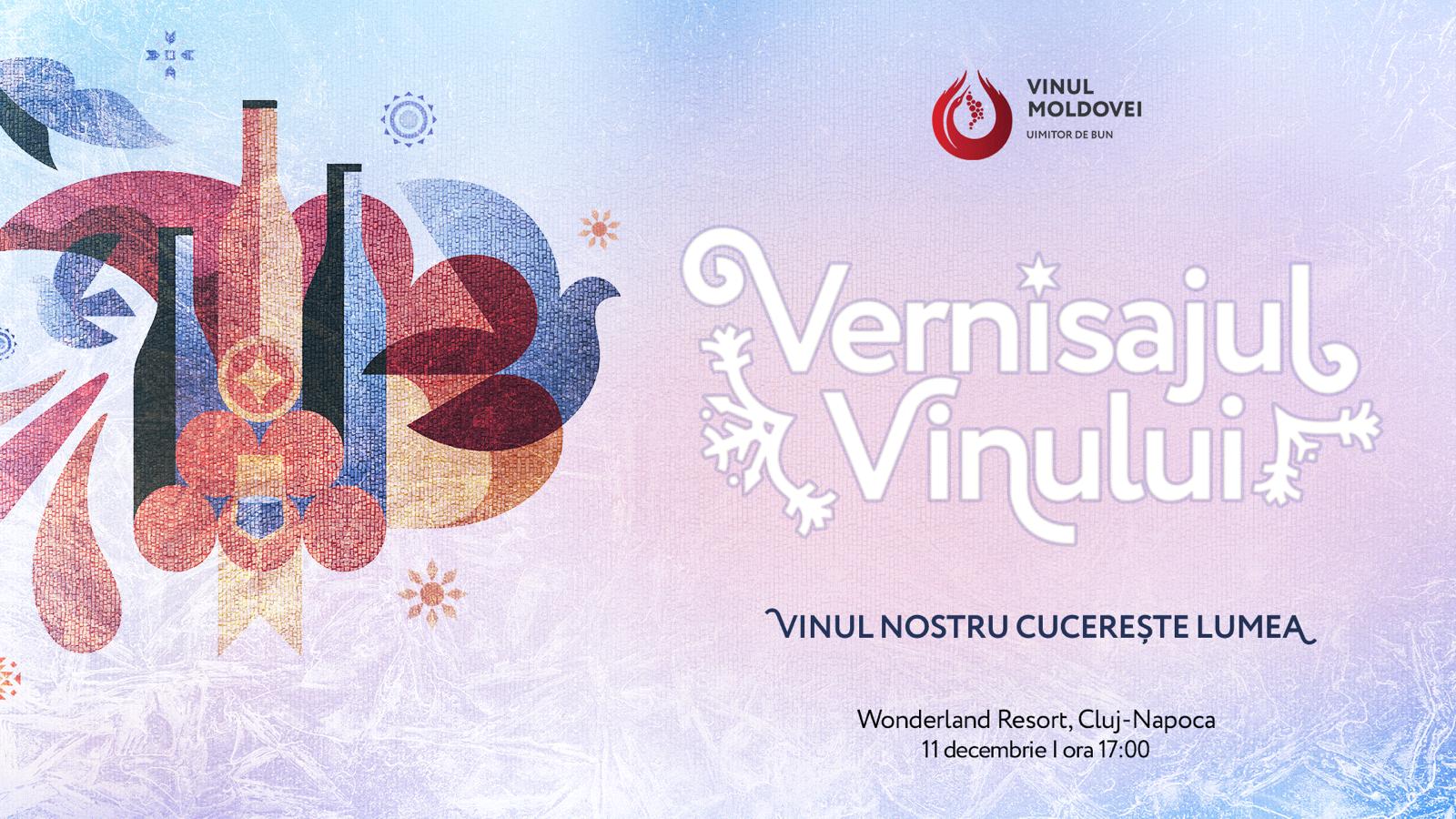 Vernisajul vinului moldovenesc va oferi degustări rafinate la Cluj în 11 decembrie