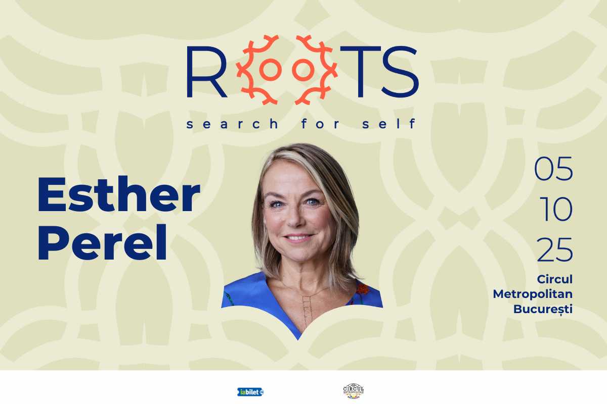 Esther Perel, una dintre cele mai renumite terapeute internaționale, vine în România, la prima ediți...