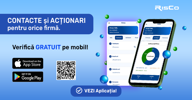 RisCo lansează aplicația mobilă gratuită pentru acces rapid la informații financiare și juridice des...