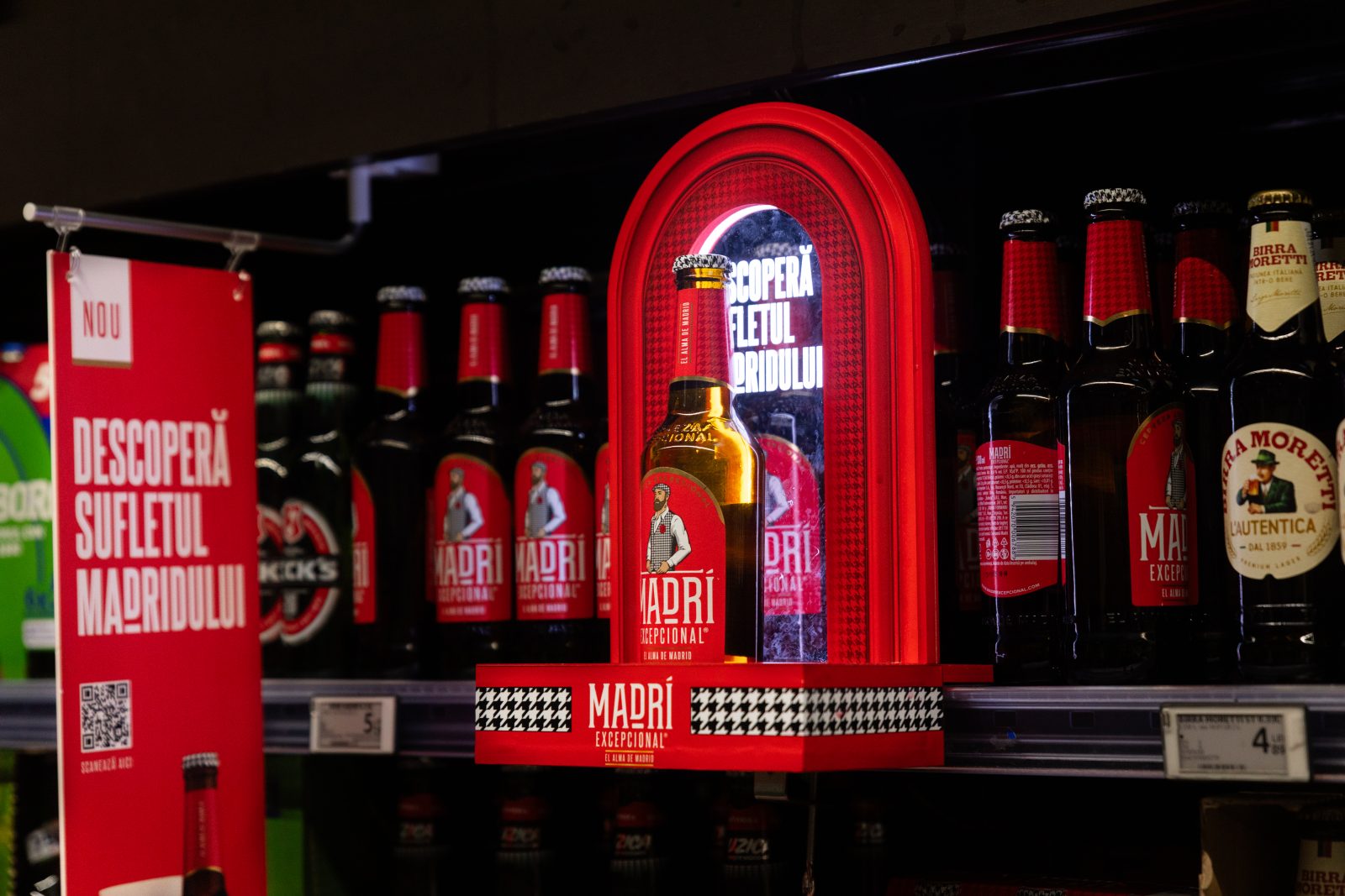 Berea lager Madrí Excepcional, lansată cu impact în retail, de către Bergenbier SA și agenția Medias...