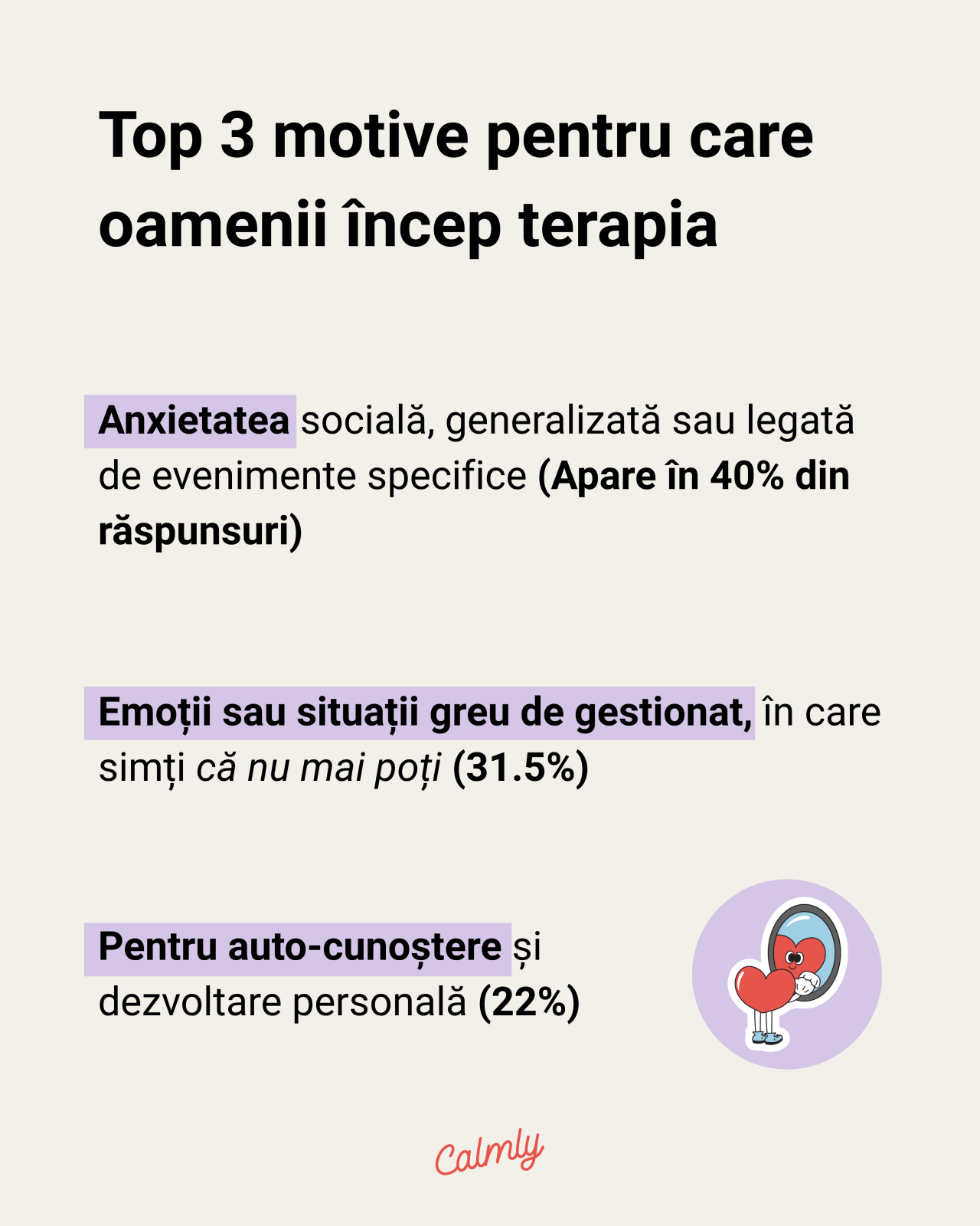 Calmly lansează un studiu care analizează în profunzime ce îi aduce (sau ține) pe oameni departe de terapie 3 2 1