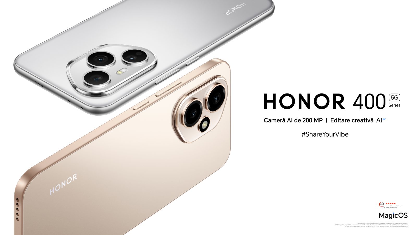 HONOR lansează Seria HONOR 400 cu cameră AI revoluționară