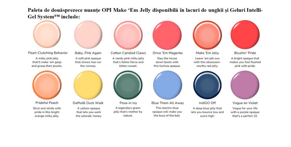 OPI te transformă în vedeta verii cu noua colecție Make ‘Em Jelly 1 Opi nuante 1