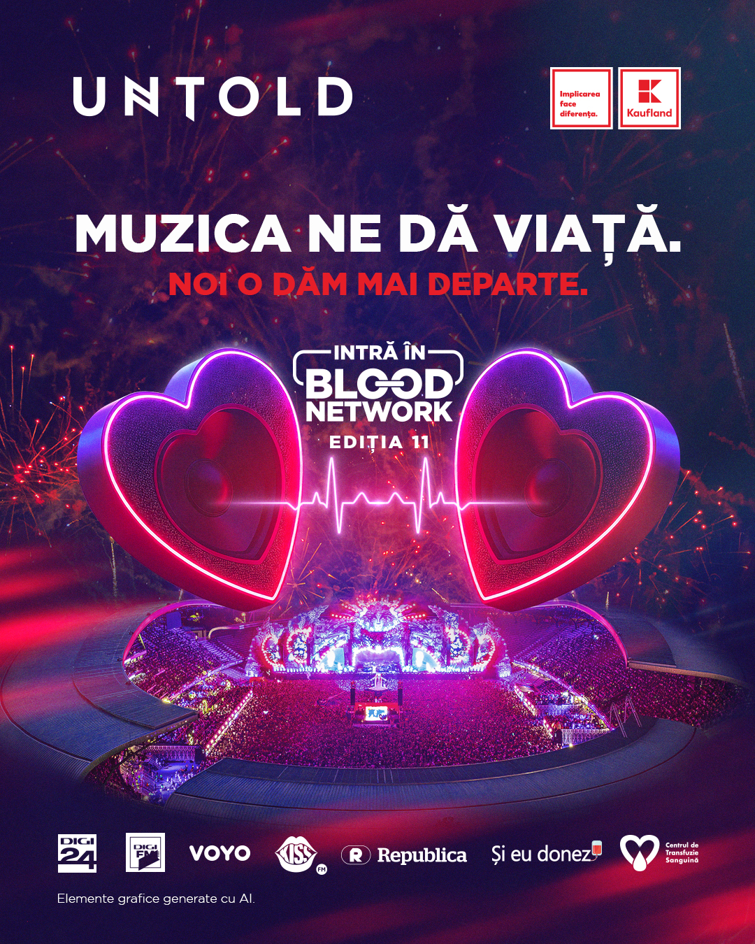 Cum poți obține bilete la UNTOLD dacă donezi sânge. Calendarul evenimentelor Blood Network din toată...