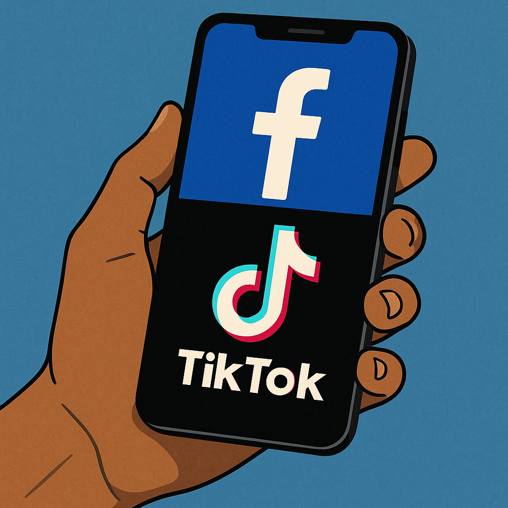 Studiu. Cine pierde vremea cel mai mult pe TikTok și Facebook