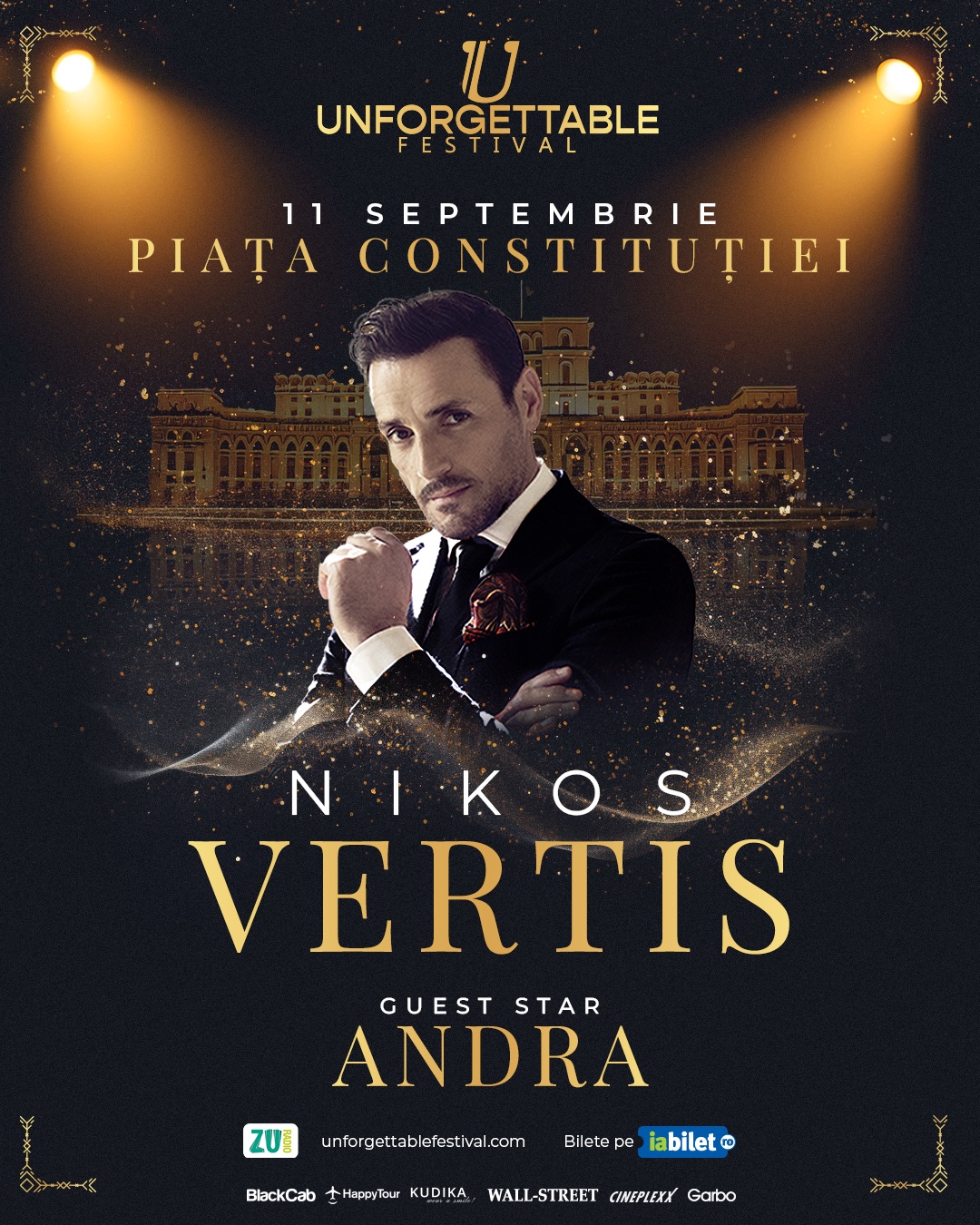Nikos Vertis pentru prima dată în Piața Constituției. O colaborare Unforgettable cu Andra