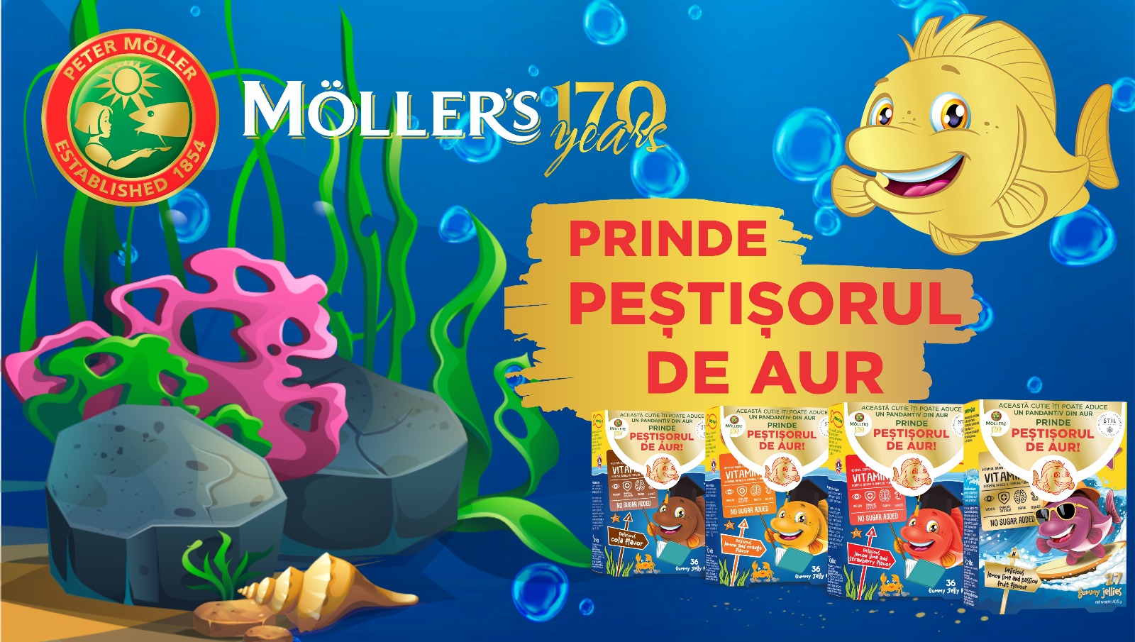 „Peștișorul de Aur” – campania aniversară prin care Möller’s celebrează 170 de ani