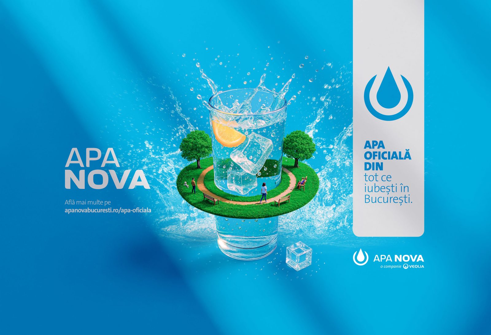 Apa Nova lansează campania „Apa oficială din tot ce iubești în București”