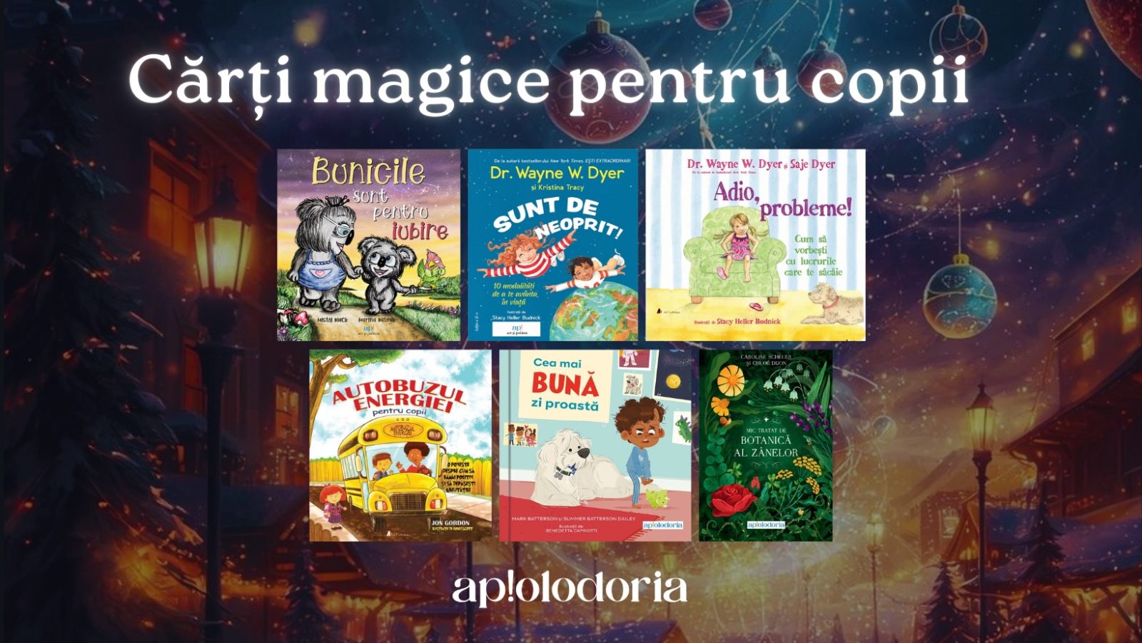 Cărți pentru copii de pus sub brad