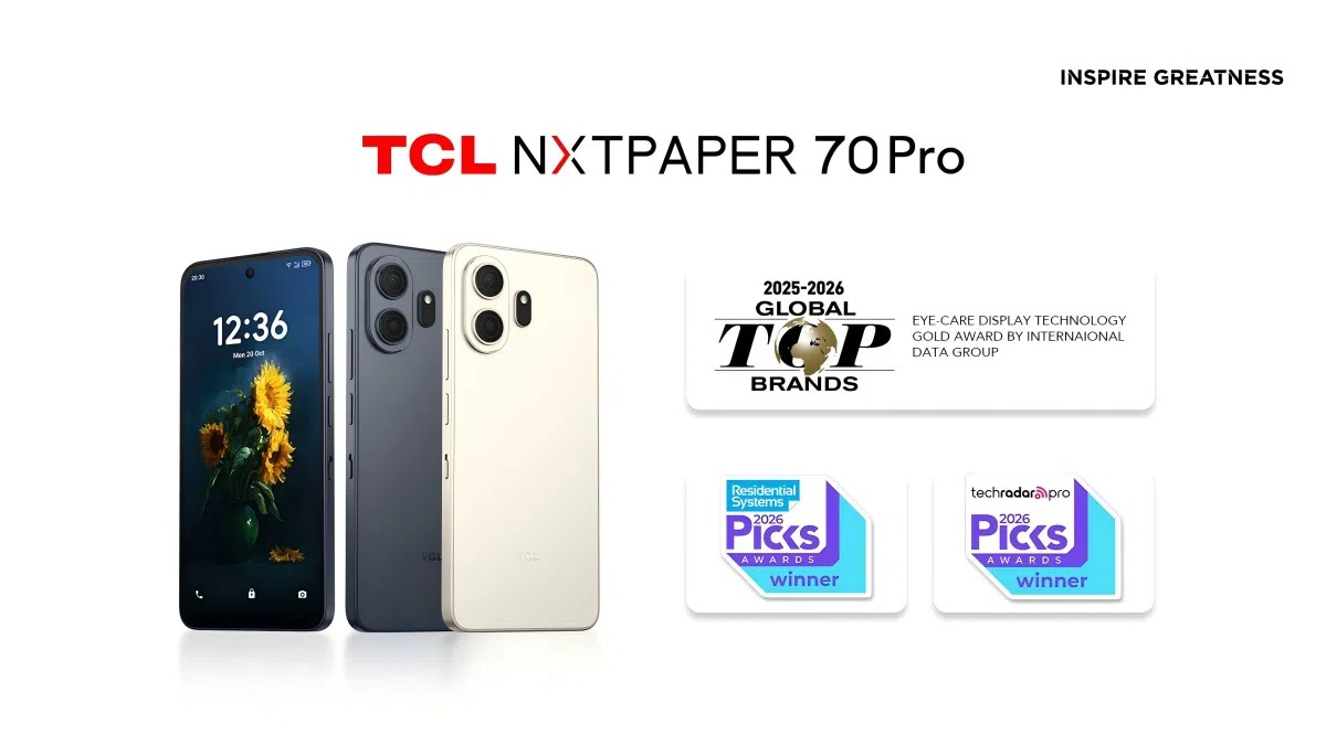 Telefonul TCL a primit premiul pentru Eye-Care Display Technology Gold Award