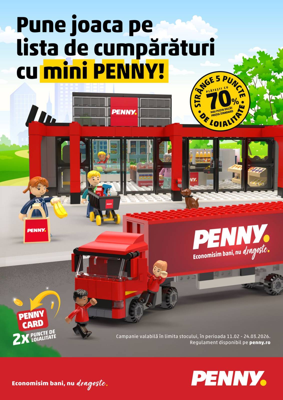 Noua campanie de loializare - Pune joaca pe lista de cumpărături cu mini PENNY 1 PENNY Vreau în clasa a 9-a