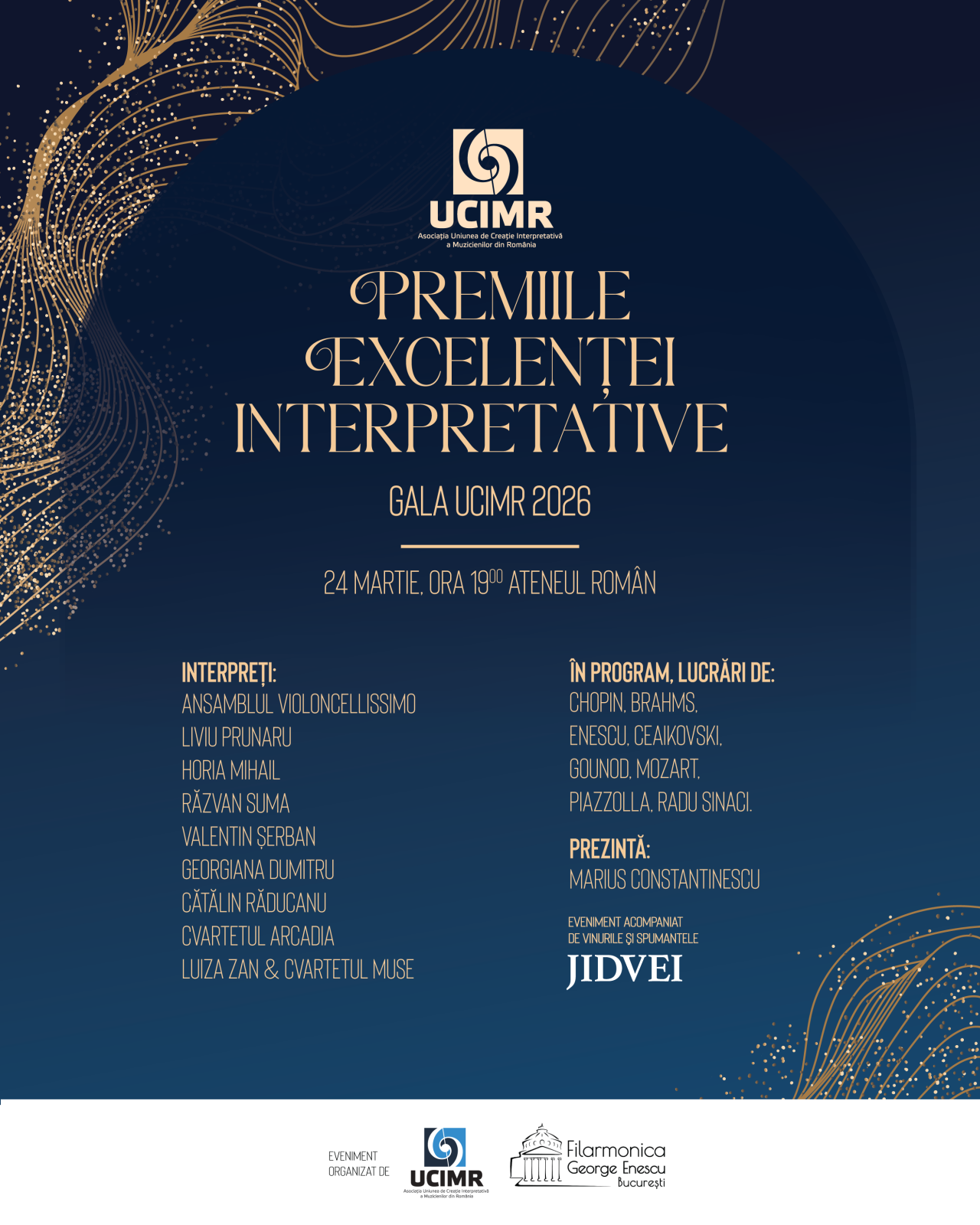 Premiile Excelenței Interpretative - Gala UCIMR 2026