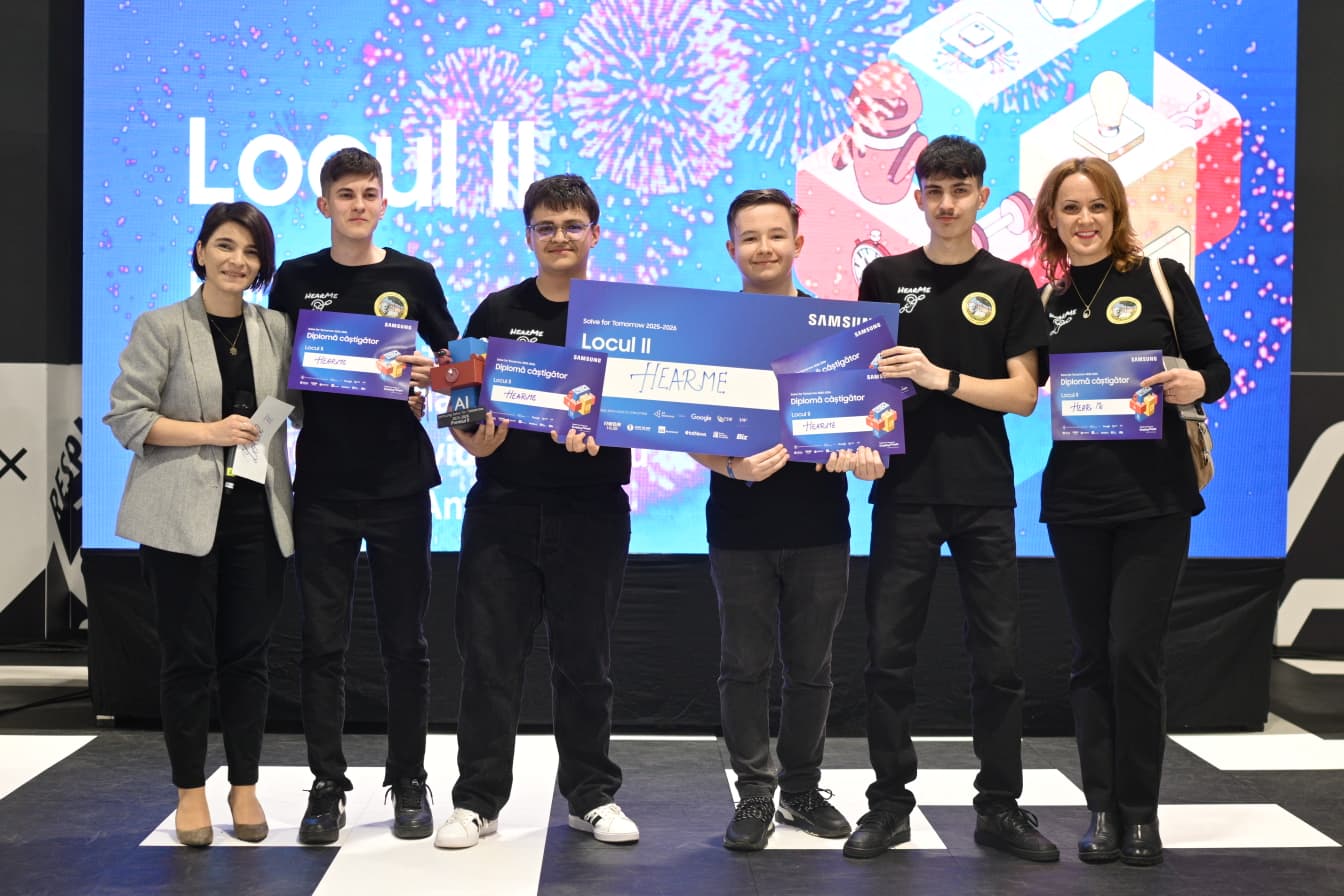 Samsung România anunță câștigătorii celei de-a cincea ediții a competiției naționale Solve for Tomorrow 2 Locul II