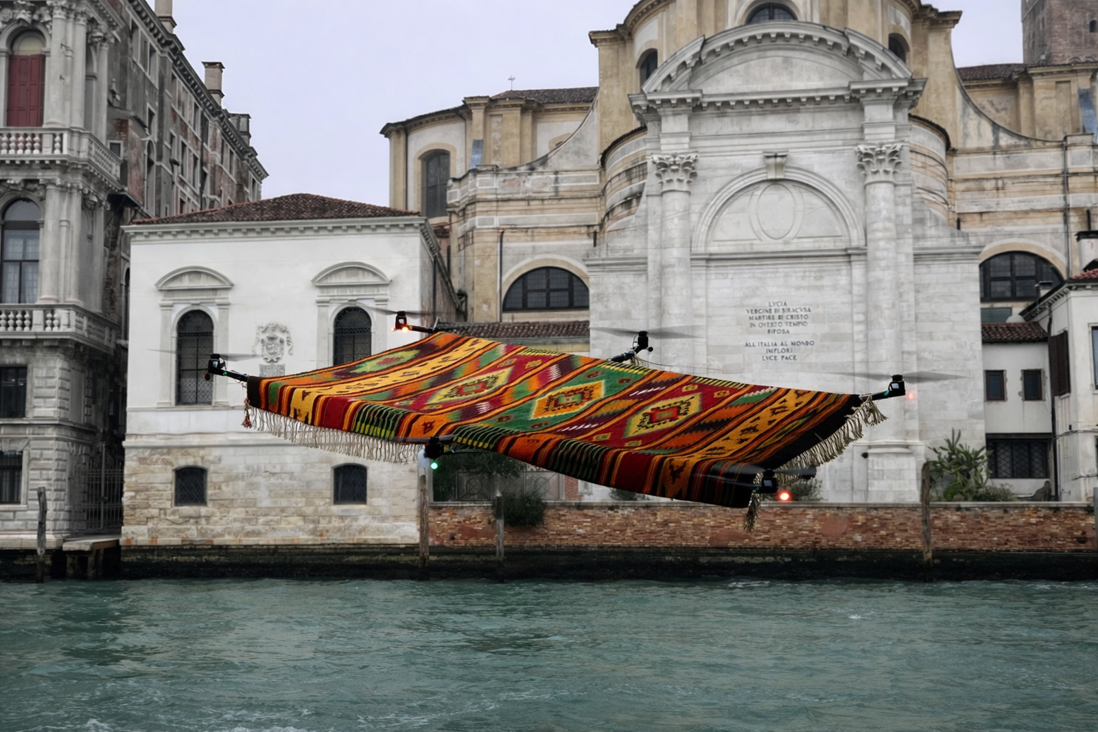 1. Pavel Braila Magic Carpet over the Grand Canal drone carpet 2026 photo credits On The Second and Thousand Night archive
