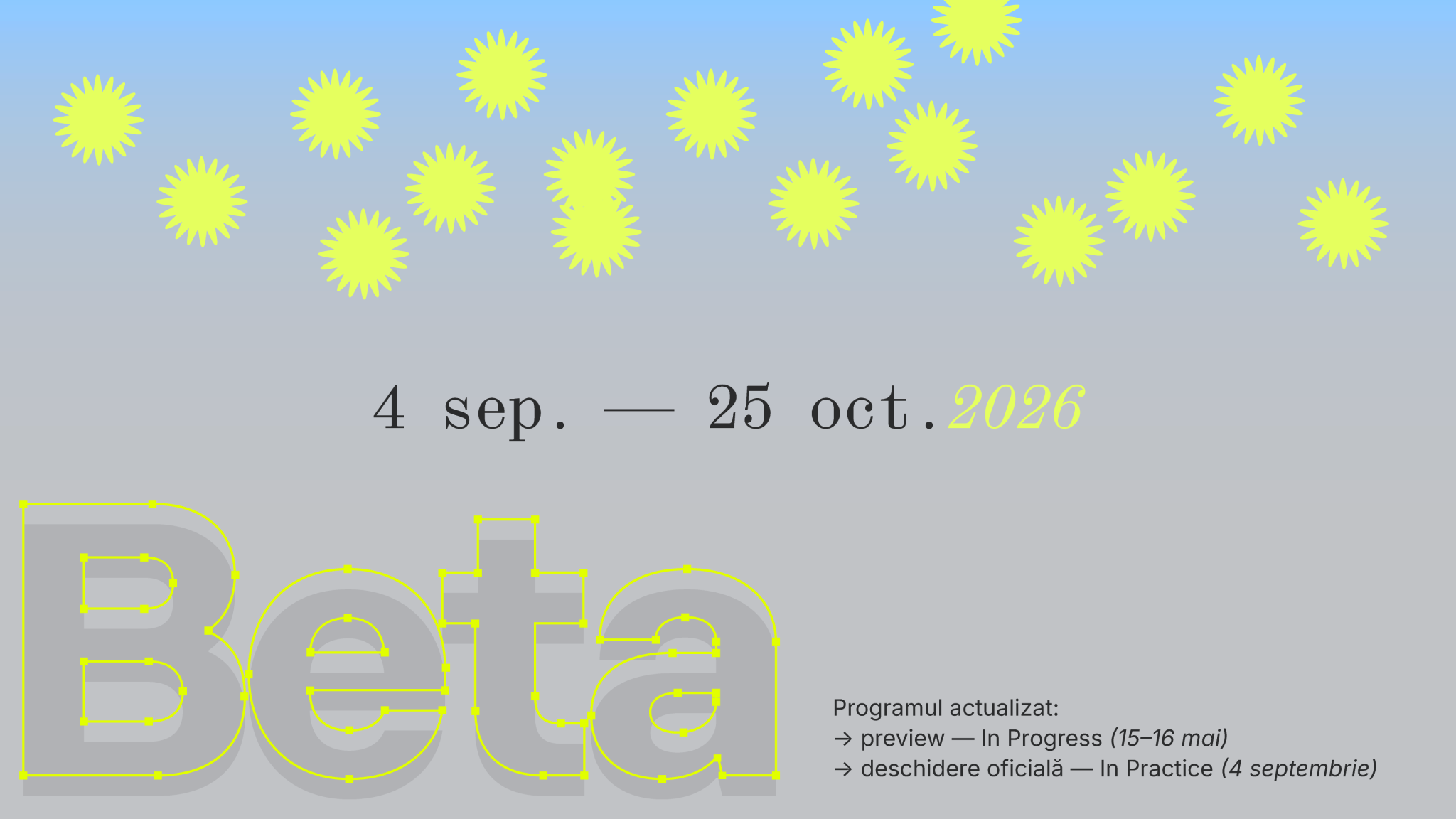 Bienala de Arhitectură Beta din Timișoara anunță actualizarea calendarului ediției a șasea: preview ...
