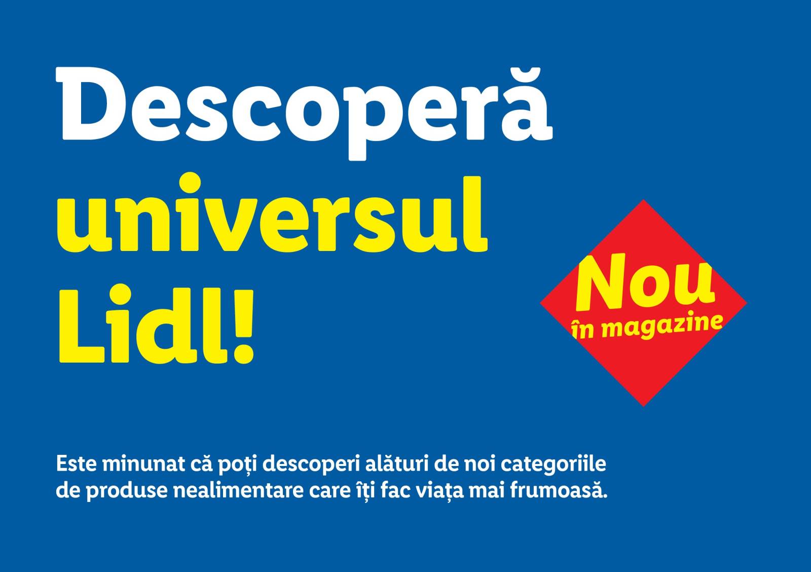 Comunicat de presa Descopera universul Lidl