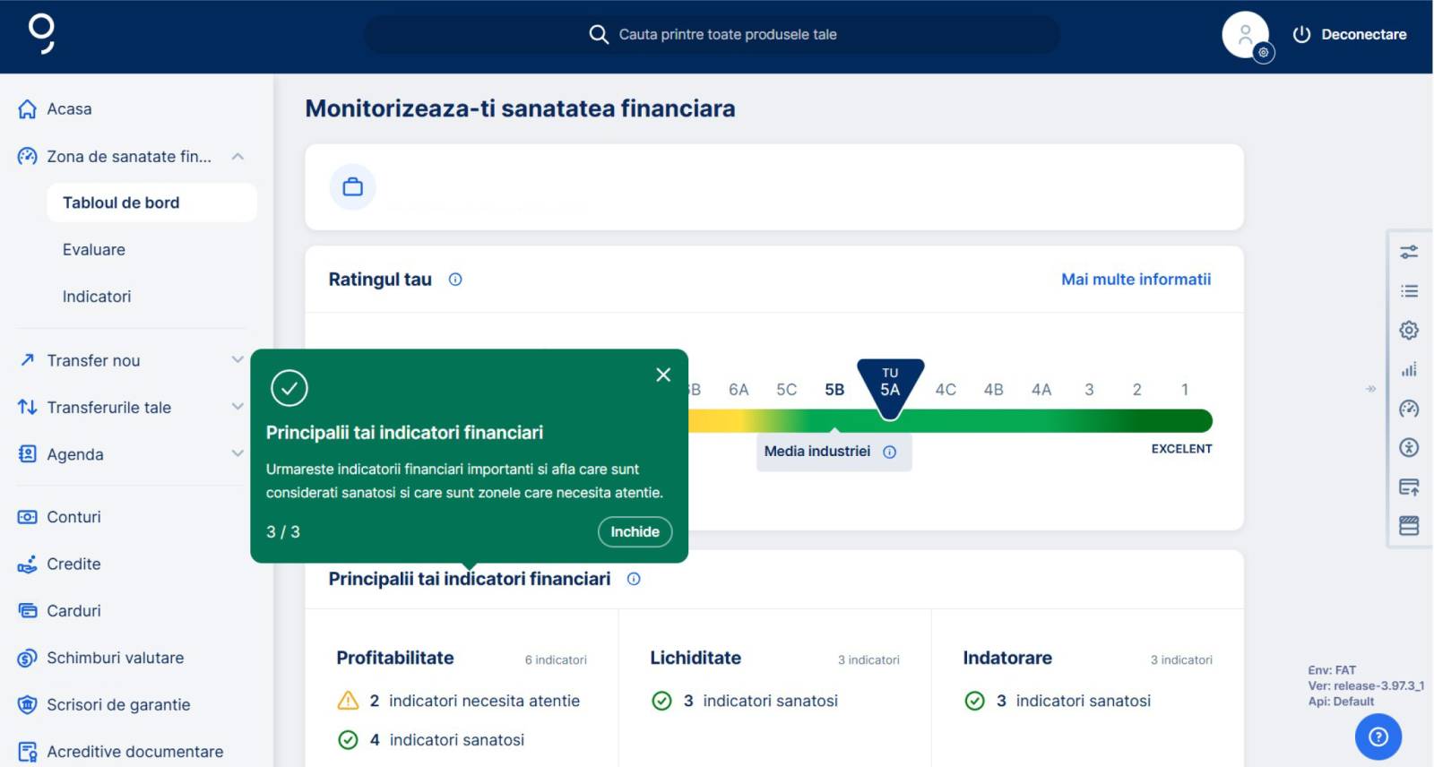 George Business ecran desktop Financial Health