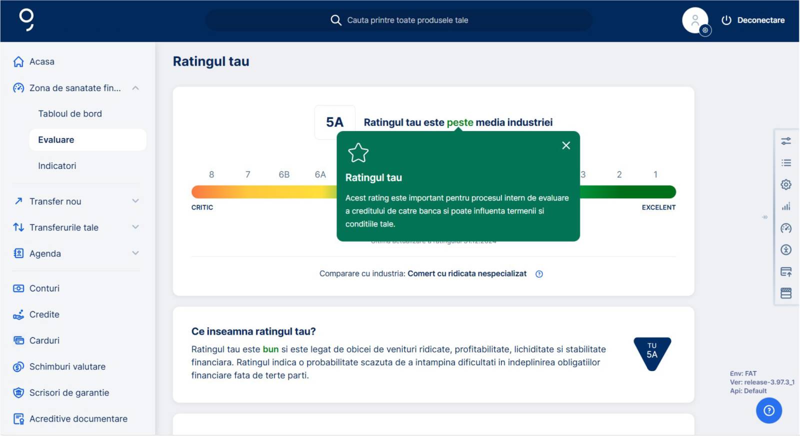 George Business ecran desktop rating