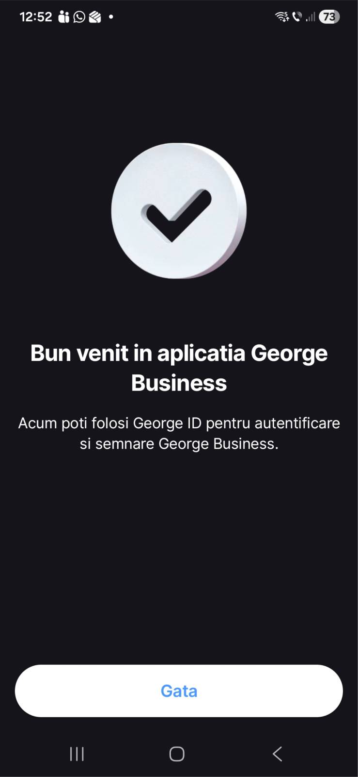 George Business mobile welcome