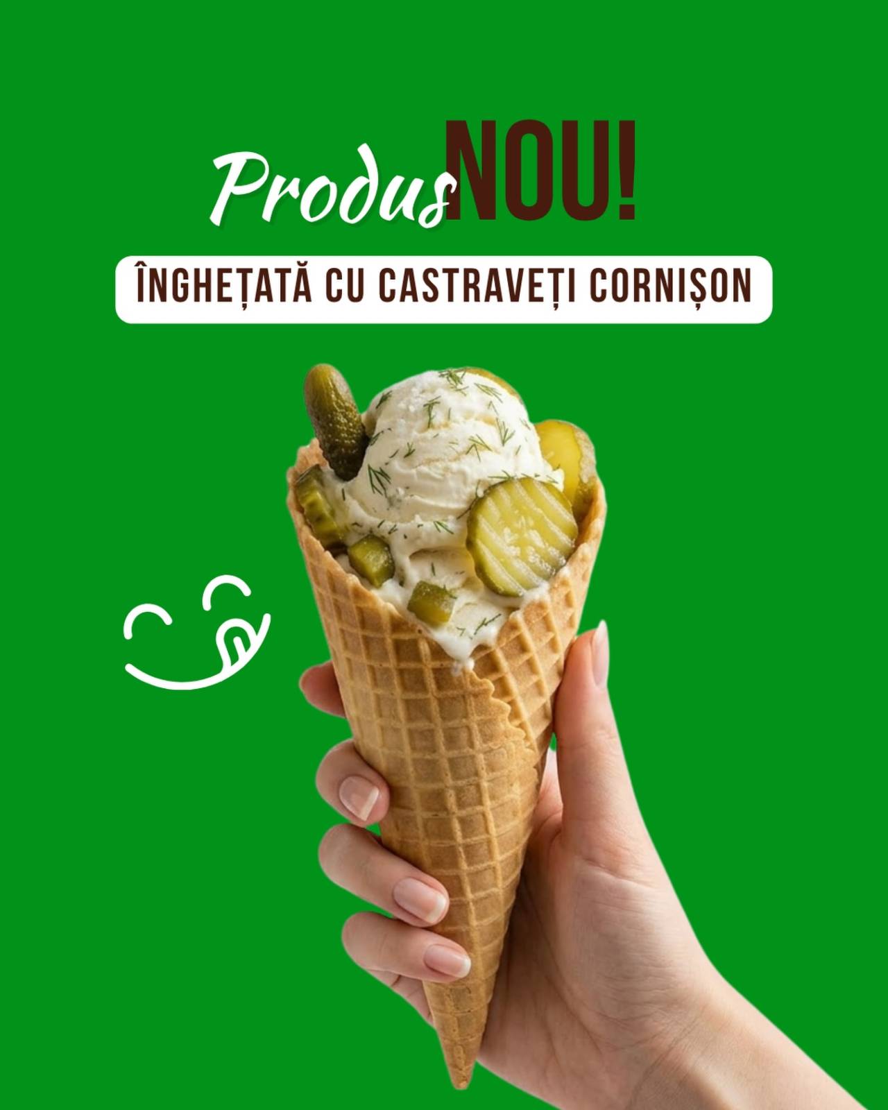 Inghetata cu castraveti cornison de la Defne