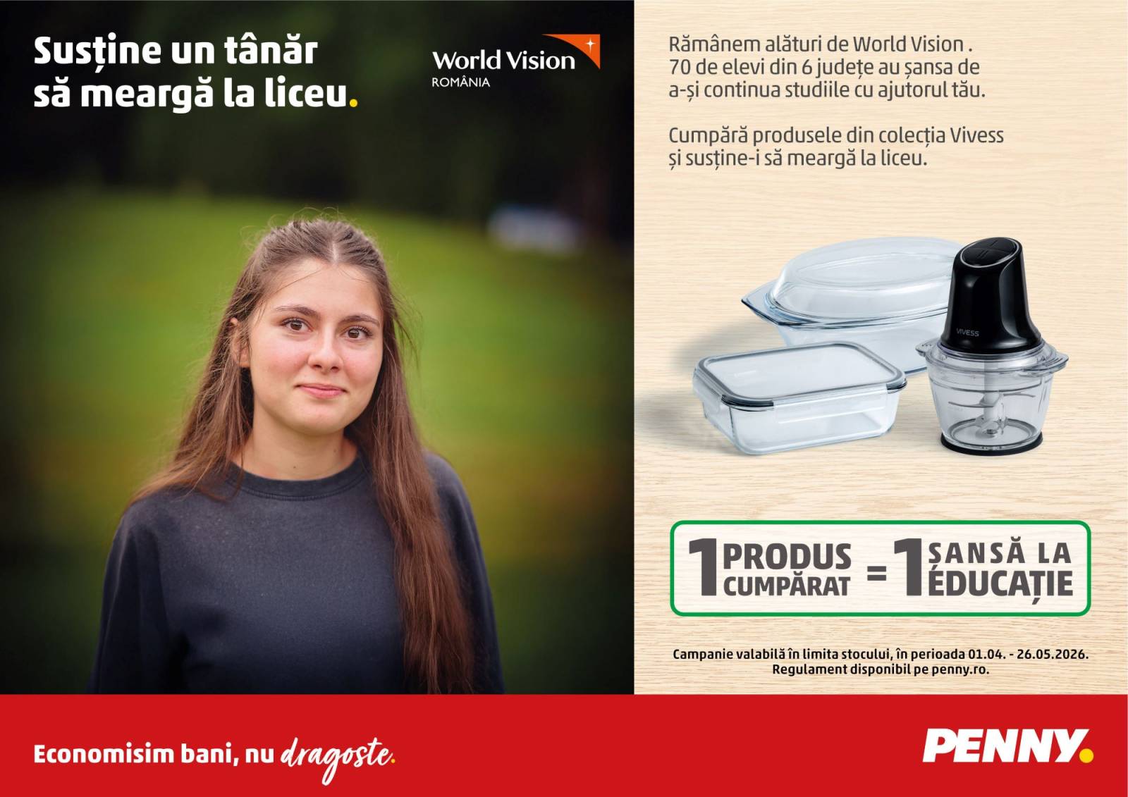 Noua campanie de loializare PENNY – Vivess ține proaspătă pasiunea pentru gătit 1 KV PENNY Loyalty Vivess