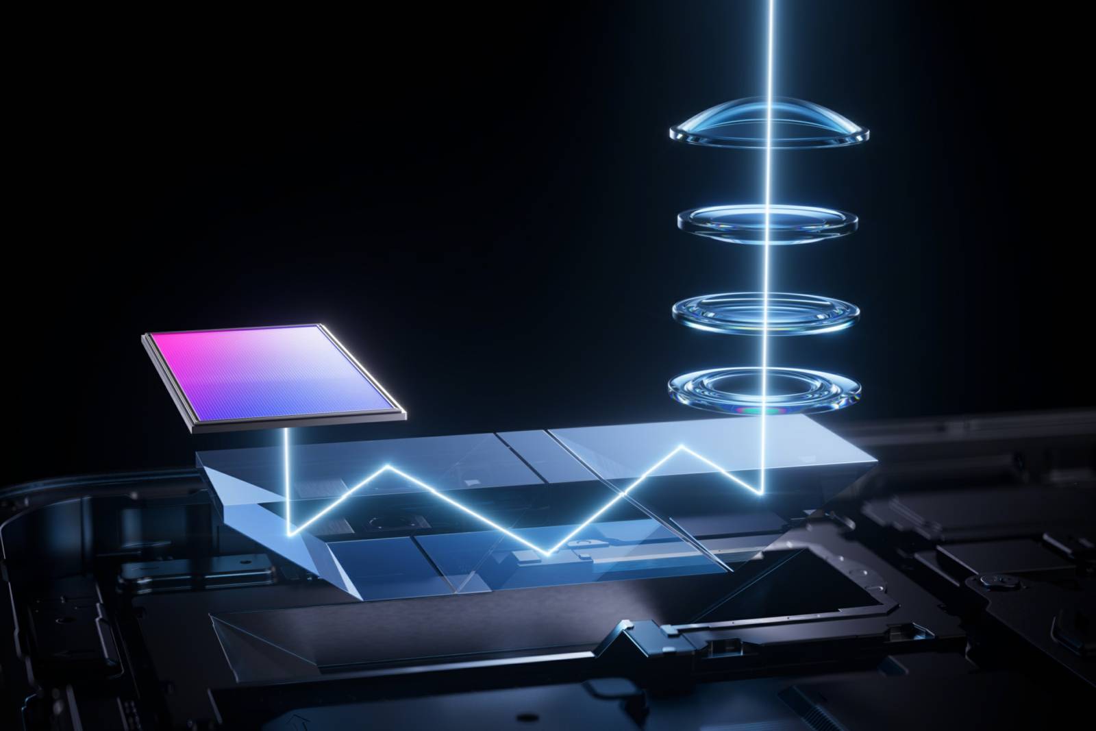 Quintuple Prism Reflection Periscope Structure