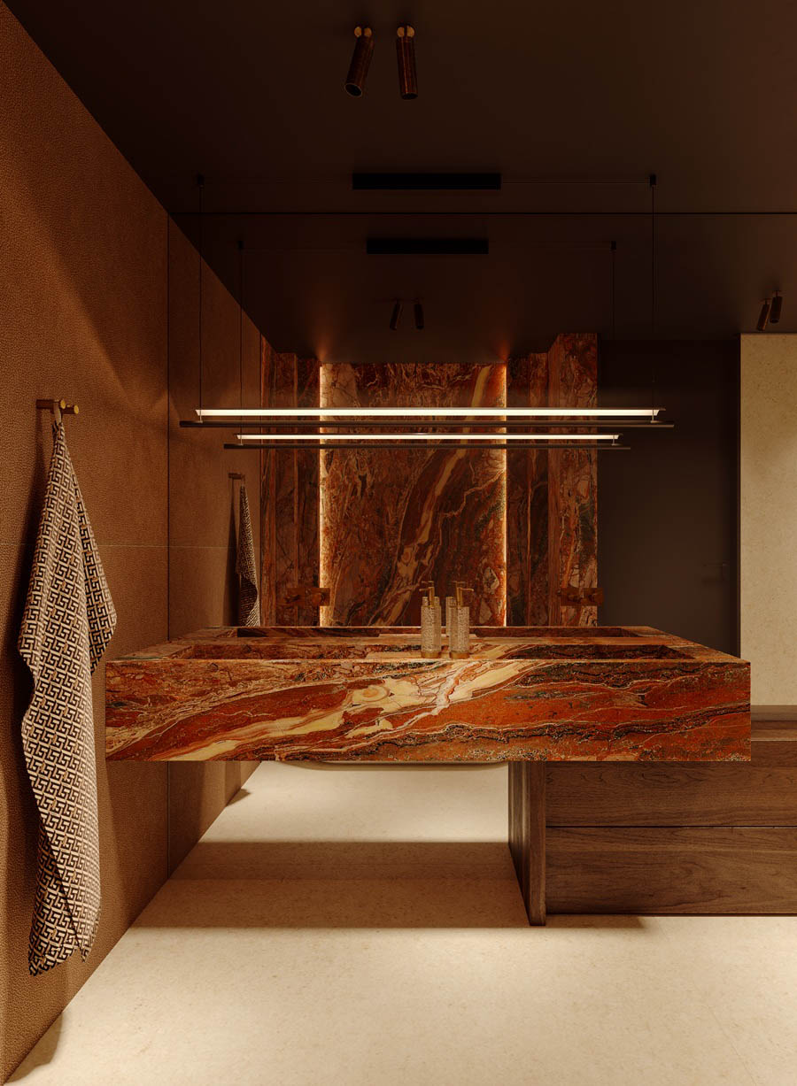 The Edition 1011 Featured by Versace Ceramics interior