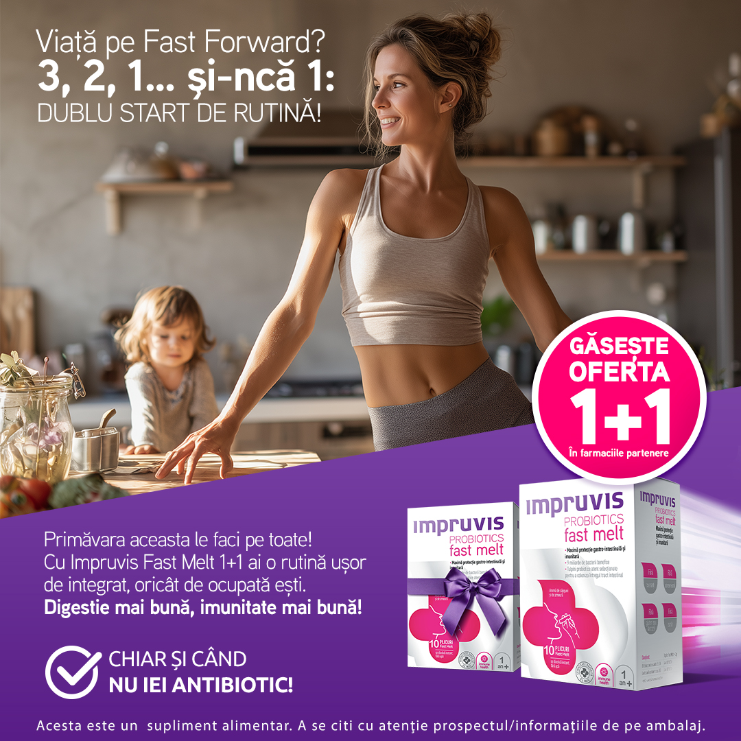 Impruvis Fast Melt lanseaza campania „Viață pe Fast-Forward? 3, 2, 1... și-ncă 1: dublu start de rutină!”