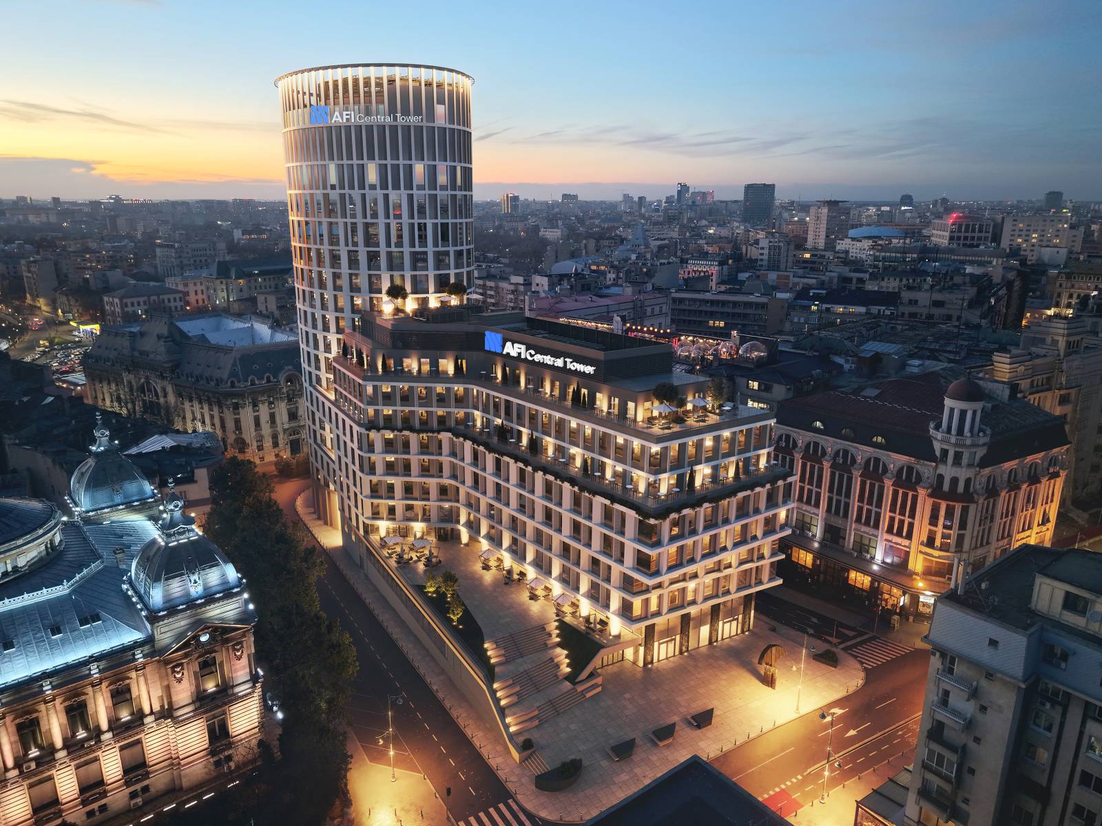 CBRE: Piața imobiliară locală a intrat în 2026 cu o încredere sporită din partea investitorilor români 2 2025.05.13 AFIT POV AERIANA CEC 03 NOAPTE edit