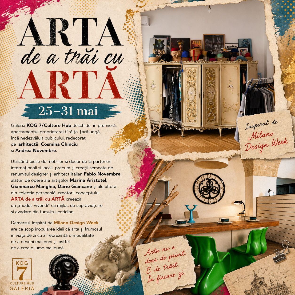 ARTA de a trăi cu ARTĂ- HIM & HER by Fabio Novembre la București 2 ARTA de a trăi cu ARTĂ- HIM & HER by Fabio Novembre la București