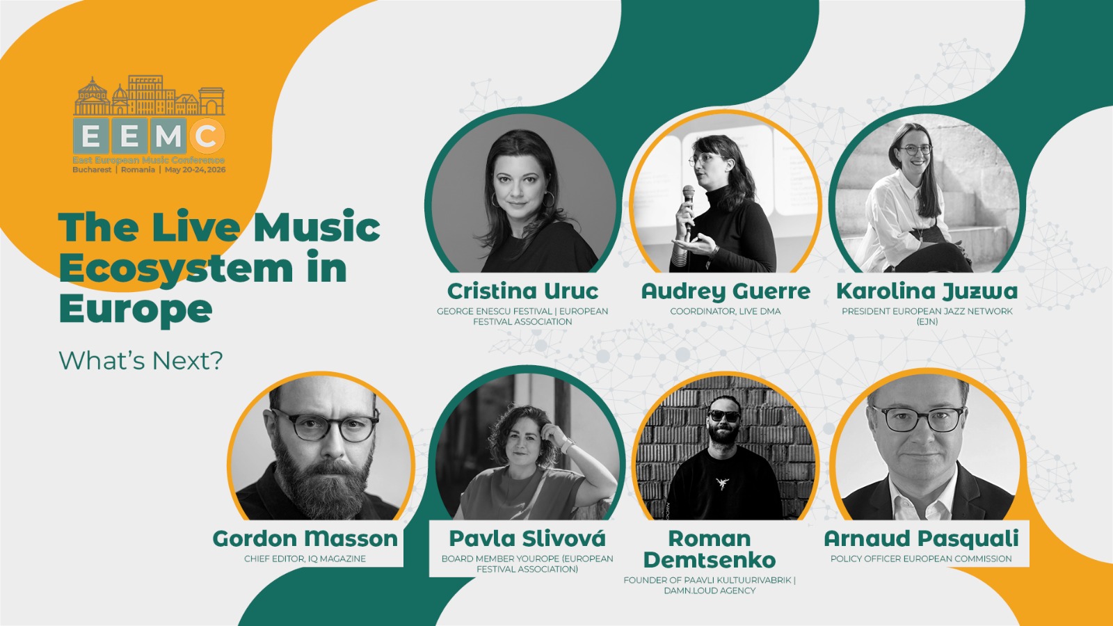 East European Music Conference (EEMC), între 20 - 24 mai - într-un moment de răscruce, muzica LIVE din Europa se discută la București 3 East European Music Conference 2026 3