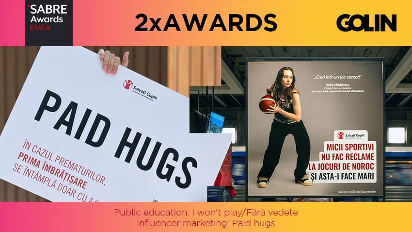 Golin România, singura agenție locală premiată de două ori la SABRE Awards EMEA 2026 și parte din rețeaua desemnată EMEA Consultancy of the Year 3 Golin SABRE Awards EMEA 2026