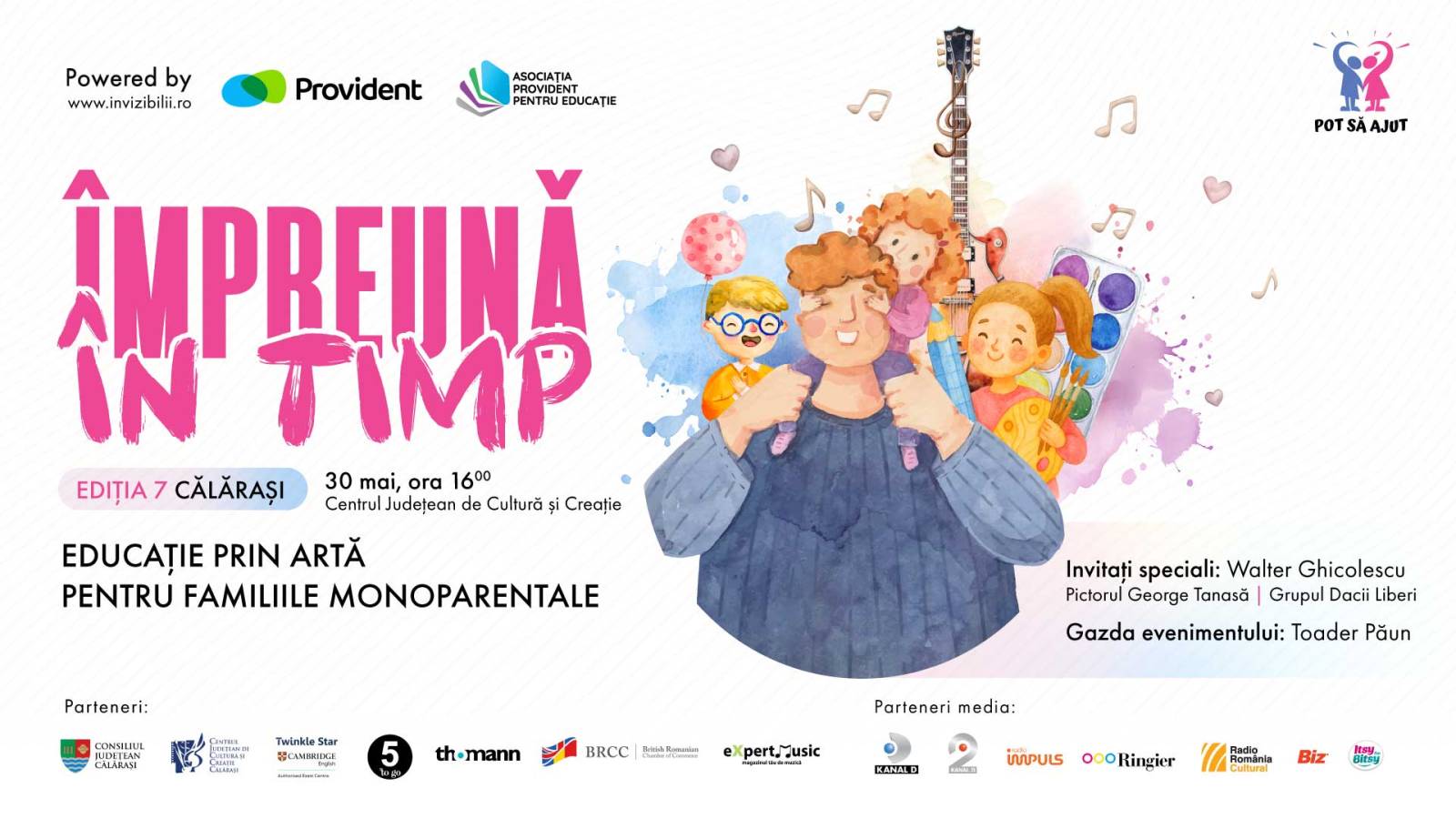 Familiile monoparentale, conectate prin artă în Călărași, în cadrul unui eveniment caritabil înainte de Ziua Internațională a Copilului 1 KV Impreuna In Timp Calarasi KV
