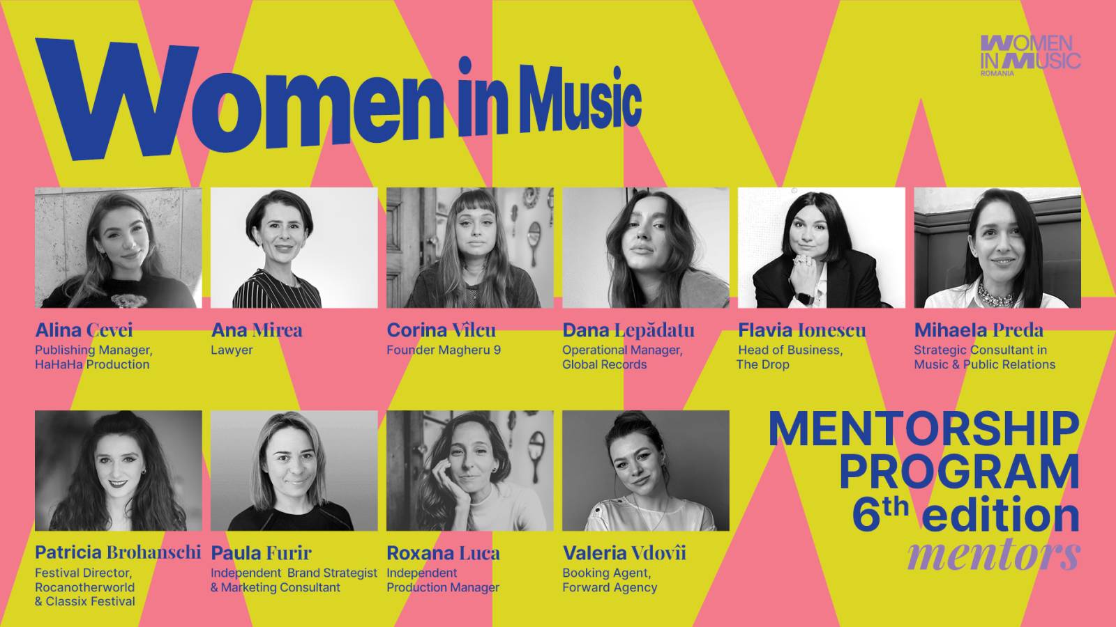 O nouă generație de femei în music business: a început ediția a VI-a a Women in Music Mentorship Program 1 mentori Women in Music Mentorship Program 226