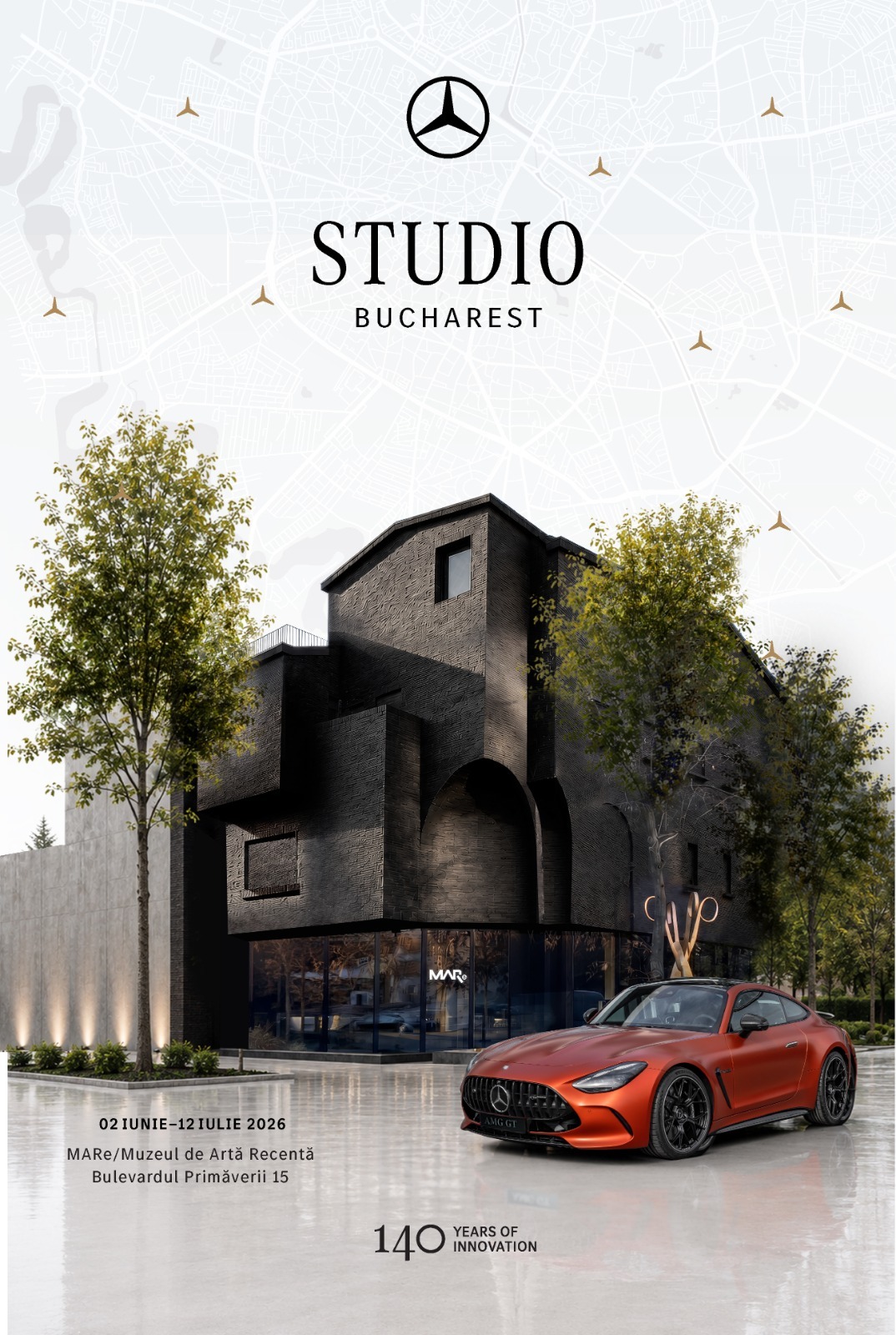 Bucureștiul devine parte a unui concept global care celebrează cei 140 de ani de inovație Mercedes-Benz