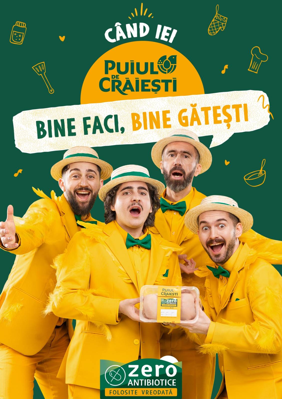Puiul de Crăiești lansează o nouă campanie de comunicare pentru gama premium „Zero Antibiotice” 1 Puiul de Crăiești lansează o nouă campanie de comunicare