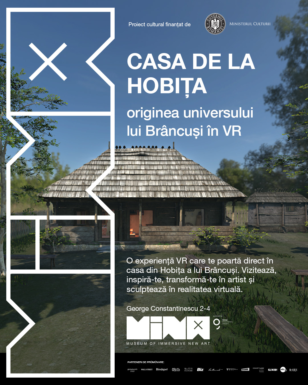 Anul Brâncuși 2026: Casa Memorială din Hobița poate fi vizitată în realitate virtuală la MINA 1 Anul Brâncuși 2026