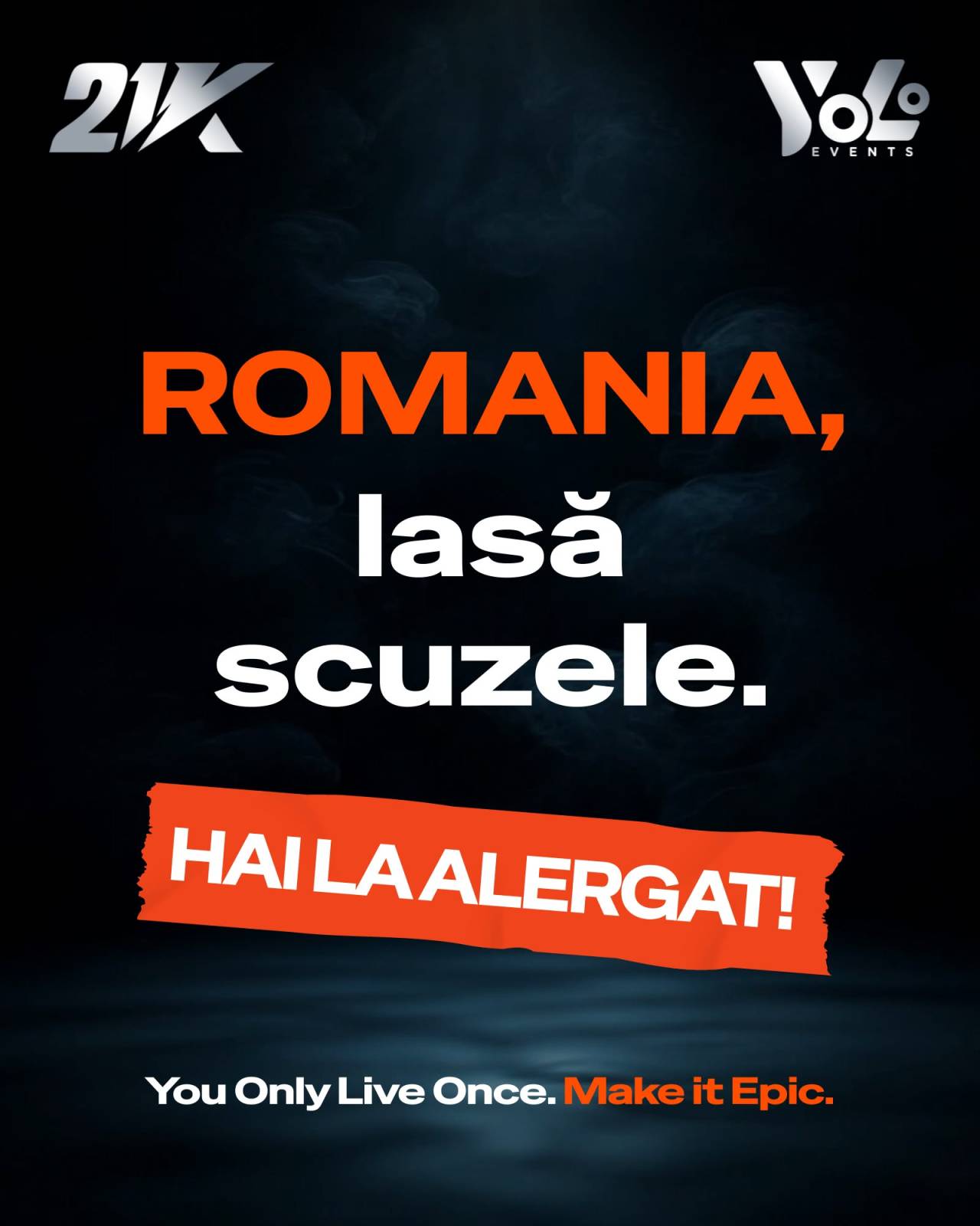 Yolo Events transformă scuzele românilor într-o invitație la mișcare prin campania „România, hai la alergat!” 1 mișcare prin campania „România, hai la alergat!”
