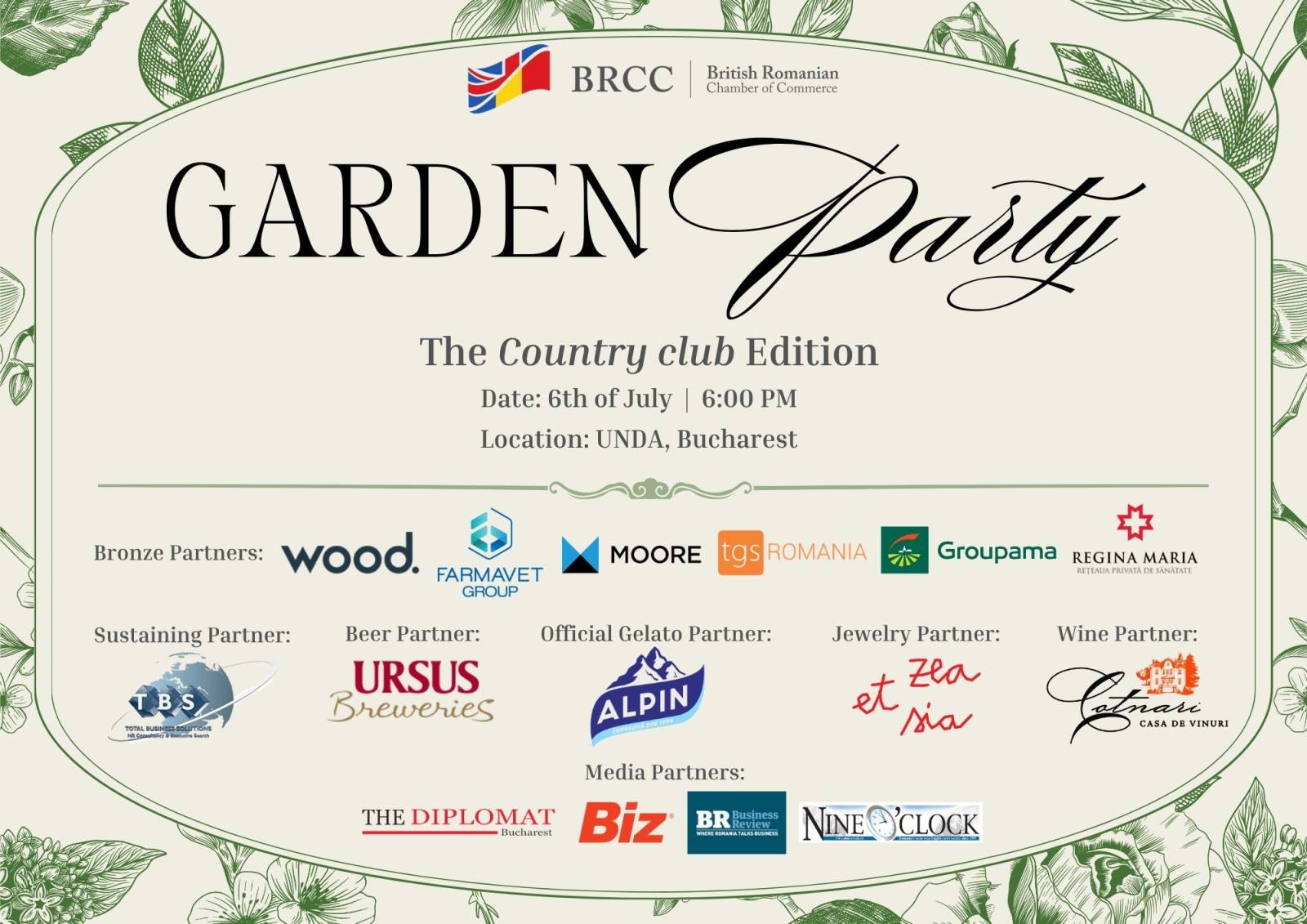 BRCC Garden Party 2026 Press release