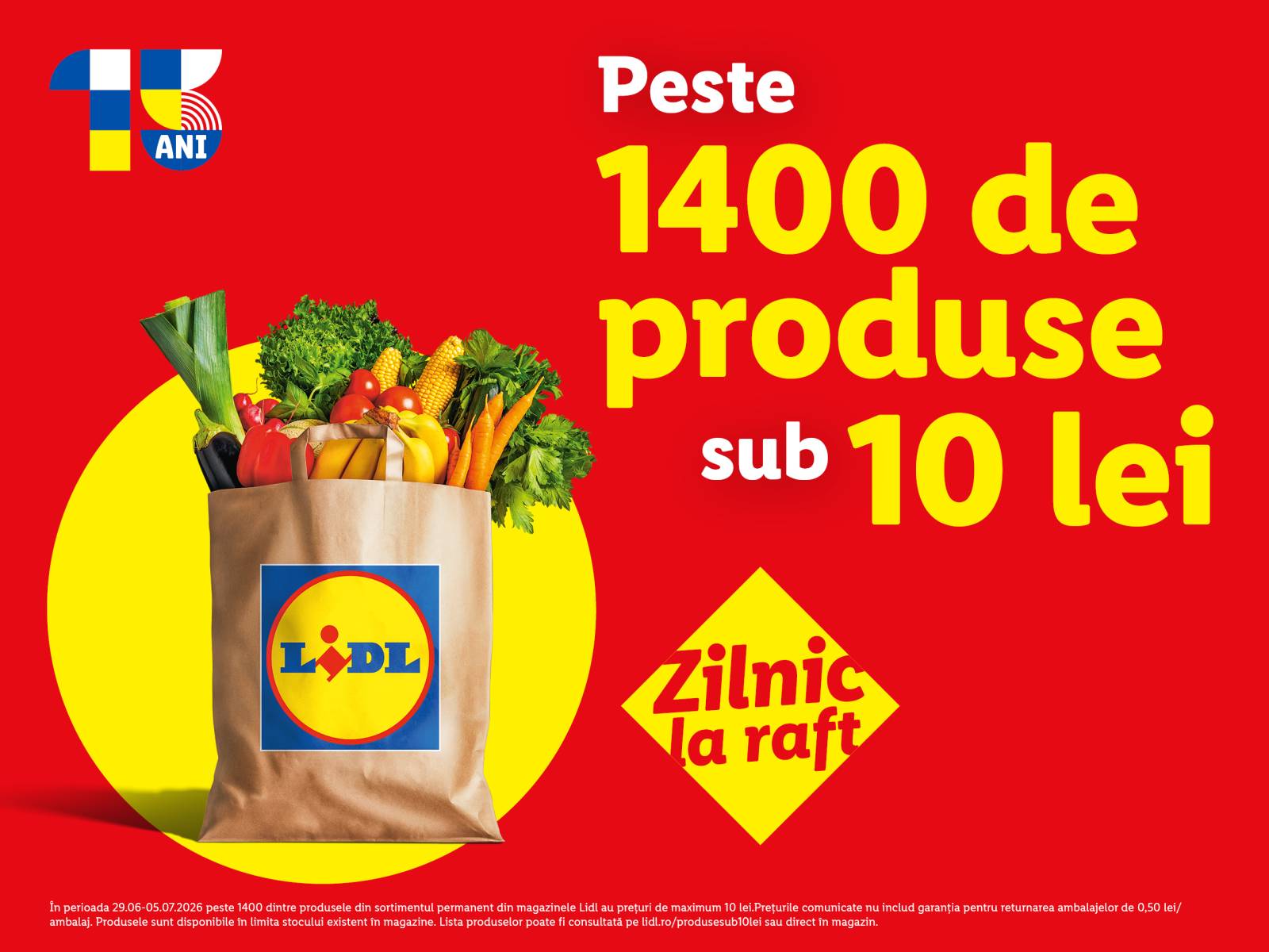 Comunicat de presa Lidl Romania peste 1.400 de produse sub 10 lei