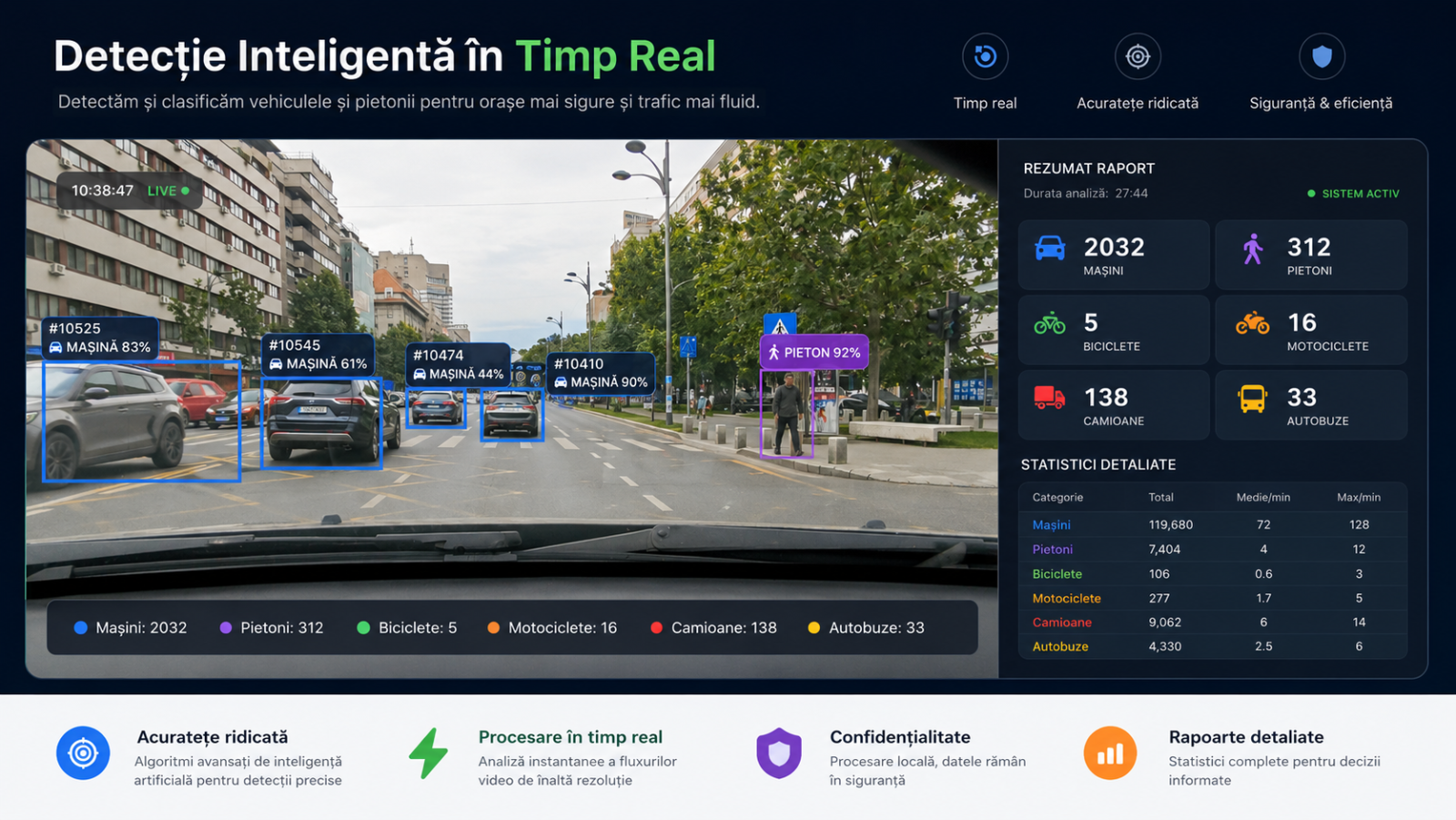 Screenyo Intelligent Traffic (SIT) aduce precizia AI și rigurozitatea matematică direct în realitatea OOH 1 Detectie Inteligenta in Timp Real
